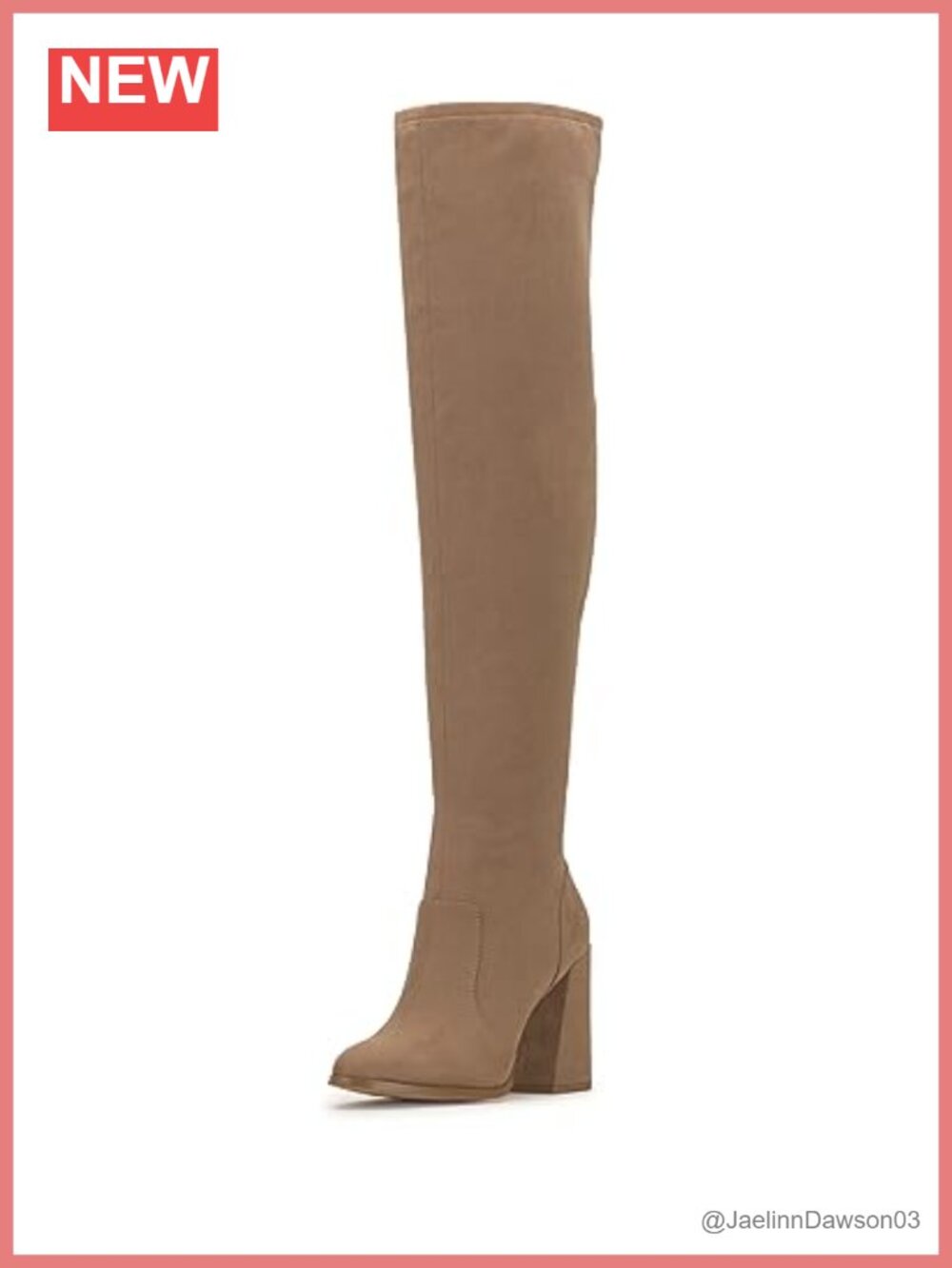 Jessica Simpson Brixten Over-the-Knee Boots Faux Suede Block Heel